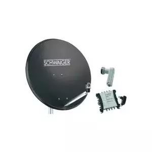 Спутниковая система SCHWAIGER SPI9961SET6 на 8 участников, антрацит