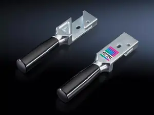 Door handle Rittal SM 2415.500 — black/silver, compatible with TS and SE enclosures, pack of 2