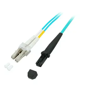 Волоконный кабель EFB Elektronik O0680.1 — OM3, 1 м, MT-RJ на LC, сердечник 50 µм, бирюзовый