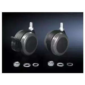 Колесо-ролик Rittal CP 6148.000, чёрное, одиночное, грузоподъёмность 75 кг