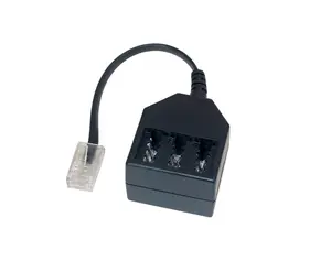 Телефонный адаптер Good Connections RJ45 штекер на TAE NFF гнездо 20 см черный T4A-NFF