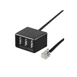 Telephone Cable Alcasa TAA-NFN 0.15 m Black