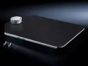 Rittal SM 2383.020 swivel mousepad shelf, black steel housing