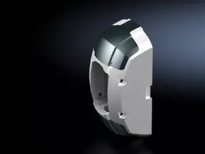 Wall and floor mounting bracket Rittal CP 6212.800 — cast aluminium and plastic, white