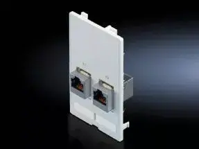 Socket outlet RJ-45 Rittal 2482.560, white, polycarbonate, IP65