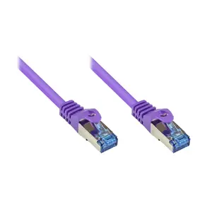 Сетевой кабель Alcasa Cat6a 7.5m Фиолетовый S/FTP