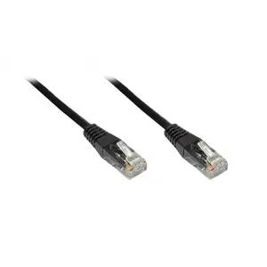 Networking cable Alcasa 0.5m Cat6 Black U/UTP