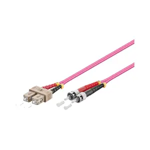 Fibre optic cable Alcasa LW-8005TC4 0.5 m SC ST Violet
