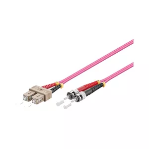 Fibre optic cable Alcasa LW-8075TC4 7.5 m SC ST Violet