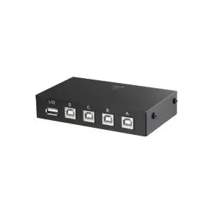 USB switch Renkforce RF-4106952 — 4-port USB 2.0, black