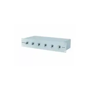 Volume controller Omnitronic ELA 6S Silver — rack-mount audio level control, 6-channel