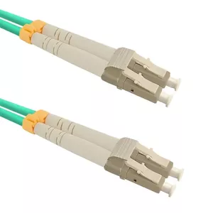 Кабель InfiniBand/оптоволоконный QOLTEC 54343 — 1 м, OM4, LC–LC, 50 мкм, полнодуплексный, зелёный