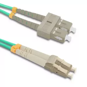 Оптоволоконный кабель Qoltec 54351 2x LC 2x SC OM4 5 м Зеленый