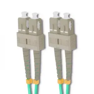 Fiber optic cable QOLTEC 54354 OM4 2 m, 2x SC – green