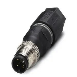 Phoenix Contact 1641785 M12 Wire Connector Black Stainless Steel Zinc RoHS