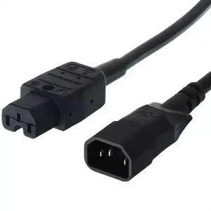 Power cable Bachmann 356.1258 Black 3 m C14 C15 coupler