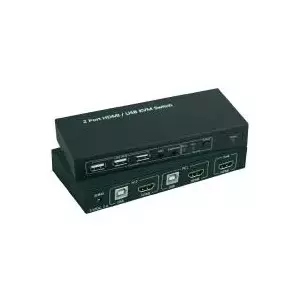 KVM switch SpeaKa professional SP-4330460 — 2-port HDMI + USB, 1920x1080