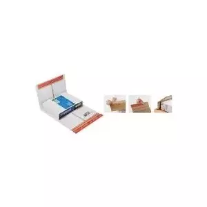 Shipping packaging ColomPac CP 037.53 — white A4 self-adhesive envelopes with DIN A4 format