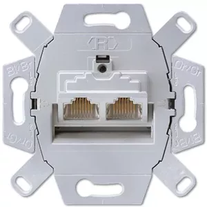 Розетка 2 x RJ-45 JUNG UAE 8-8 UPOK6
