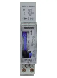 Theben SYN 160 a Синий, Серый суточный таймер