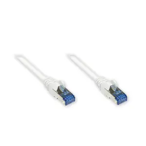Сетевой кабель Alcasa 8060-H003W белый 0.25м Cat6a S/FTP