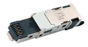 Telegärtner J80026A0047 RJ45 Connector Black and Stainless Steel