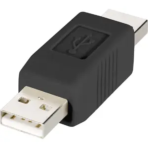 Renkforce RF-4079673 kabeļa dzimuma mainītājs USB Type A vīrišķais pret USB Type A vīrišķo melns