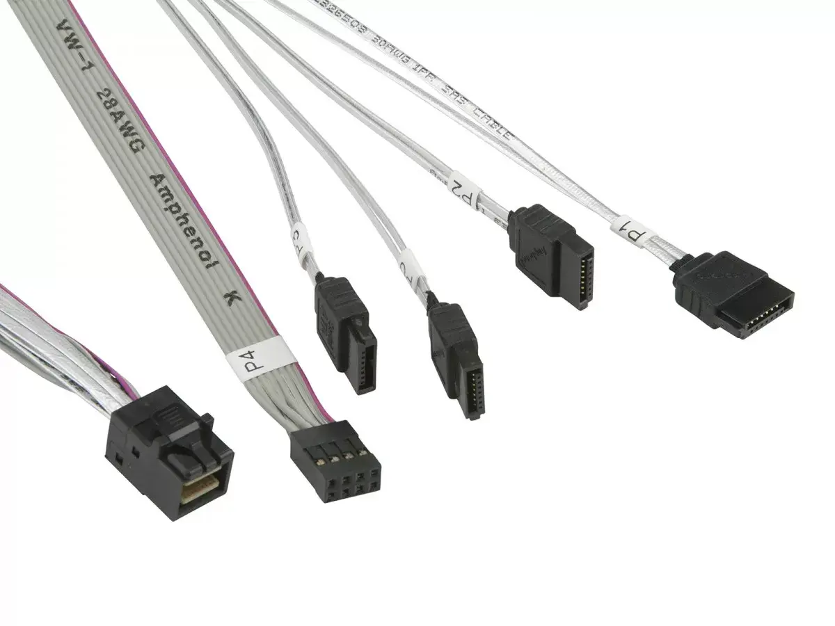 Кабель MiniSAS HD на 4 SATA Supermicro Photo 2