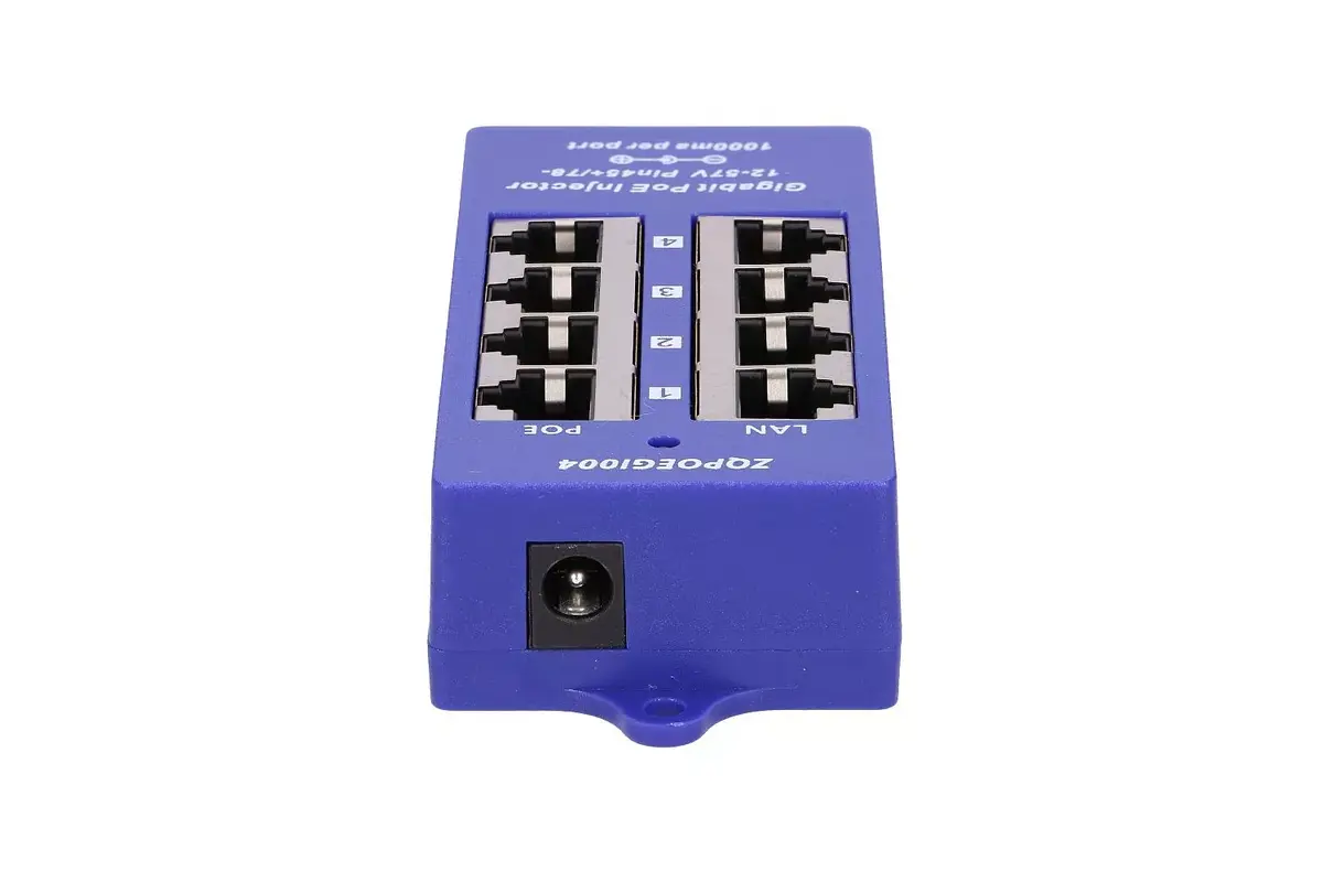 Extralink Gigabit PoE Injector 4-Port Photo 3