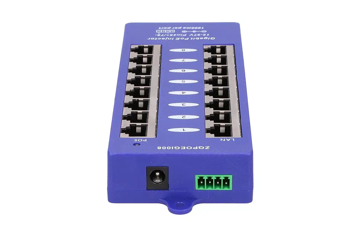 PoE Injector Extralink Gigabit 8 Port Photo 3