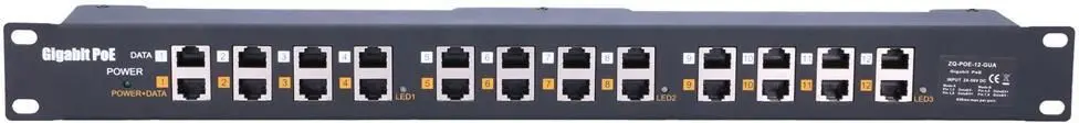 PoE Injector Extralink Gigabit 12 Port Photo 6