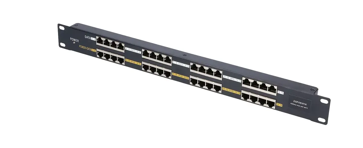 PoE инжектор Extralink 16 портов 16x 100Mb/s Photo 3
