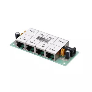 PoE injector Extralink 4-port 4x 100Mb/s RJ45, Fast Ethernet, 48 V, no case