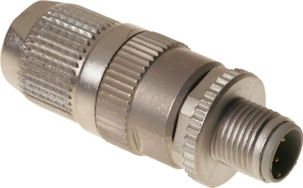 M12 4‑kontaktu D‑kodēts savienotājs Harting HARAX
