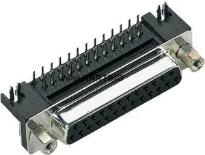 D-Sub savienotājs Harting 09 68 463 5812 37 kontaktu lodējamais 90°