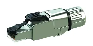 Разъем Telegärtner RJ-45 J00026A5000 для кабелей Cat6a, серебристый