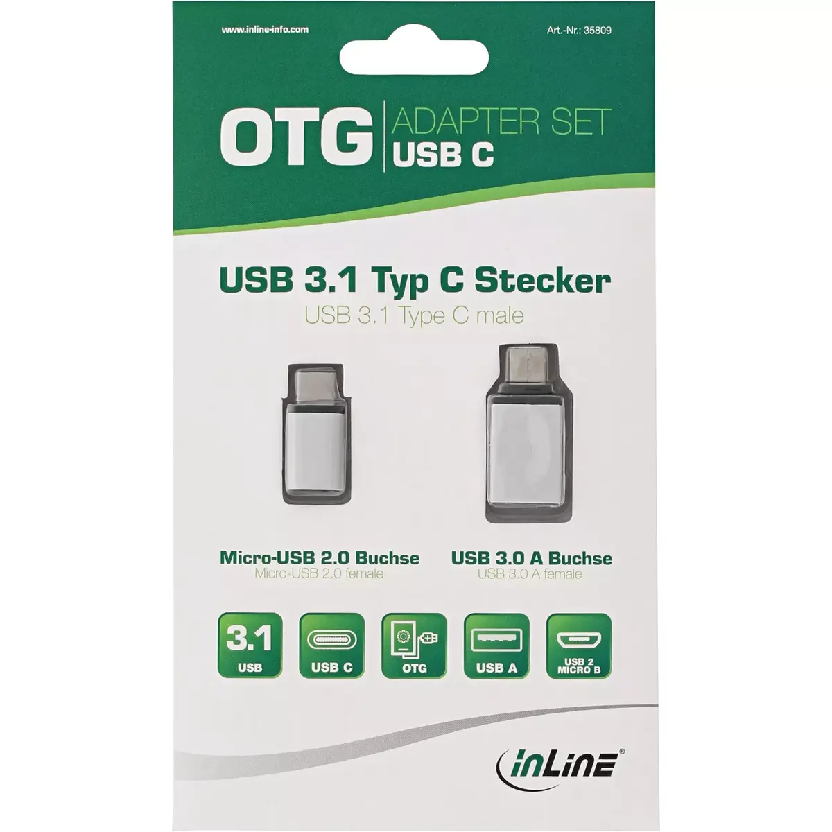 USB-C adapteru komplekts InLine 35809 Photo 3