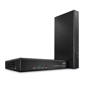 AV transmitter & receiver Lindy 300m Fibre Optic HDMI 18G & IR Extender