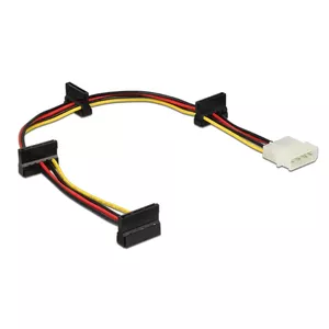 Kabelis DeLOCK 0.4m Molex 4p uz 4xSATA 15p