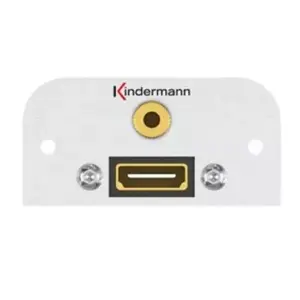 Socket outlet HDMI + 3.5mm Kindermann 7441000589