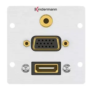 Socket-outlet HDMI + VGA + 3.5mm Kindermann 7444000586