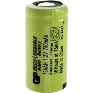 Uzlādējams NiMH AA akumulators GP GP75AAH 1,2V 750mAh
