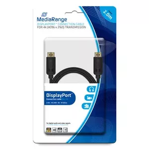 DisplayPort cable MediaRange MRCS159 2 m Black