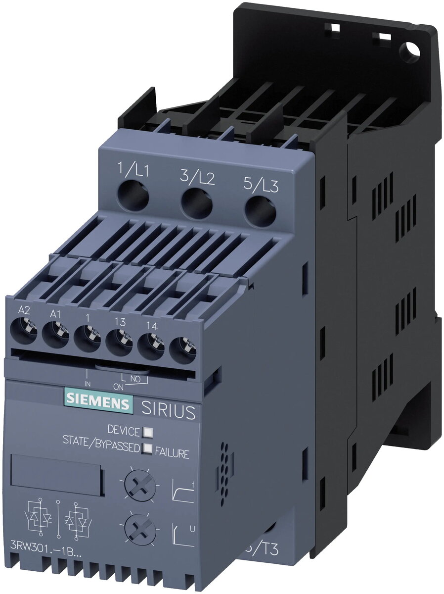 Siemens 3RW3018-1BB04 Maigā palaidēja ierīce S00