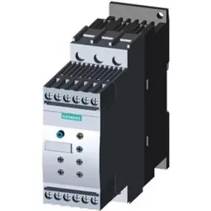 Siemens SIRIUS 3RW4026-1BB04 Soft Starter, 3-Phase, 25A, 11kW at 400V, 24V AC/DC Control Voltage