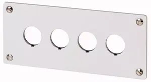 Eaton M22-E4 Mounting Plate for 22mm Control Units, 4-Hole, IP65
