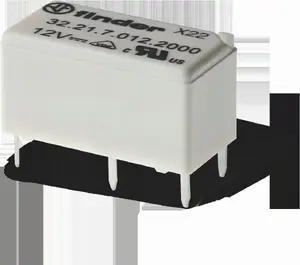 Finder 32.21.7.012.4000 subminiatūrais PCB jaudas relejs, 12V DC, 6A, 1 kontakta grupa