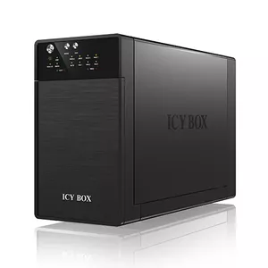 ICY BOX IB-RD3620SU3 disku masīvs datu uzglabāšanai Desktops Melns