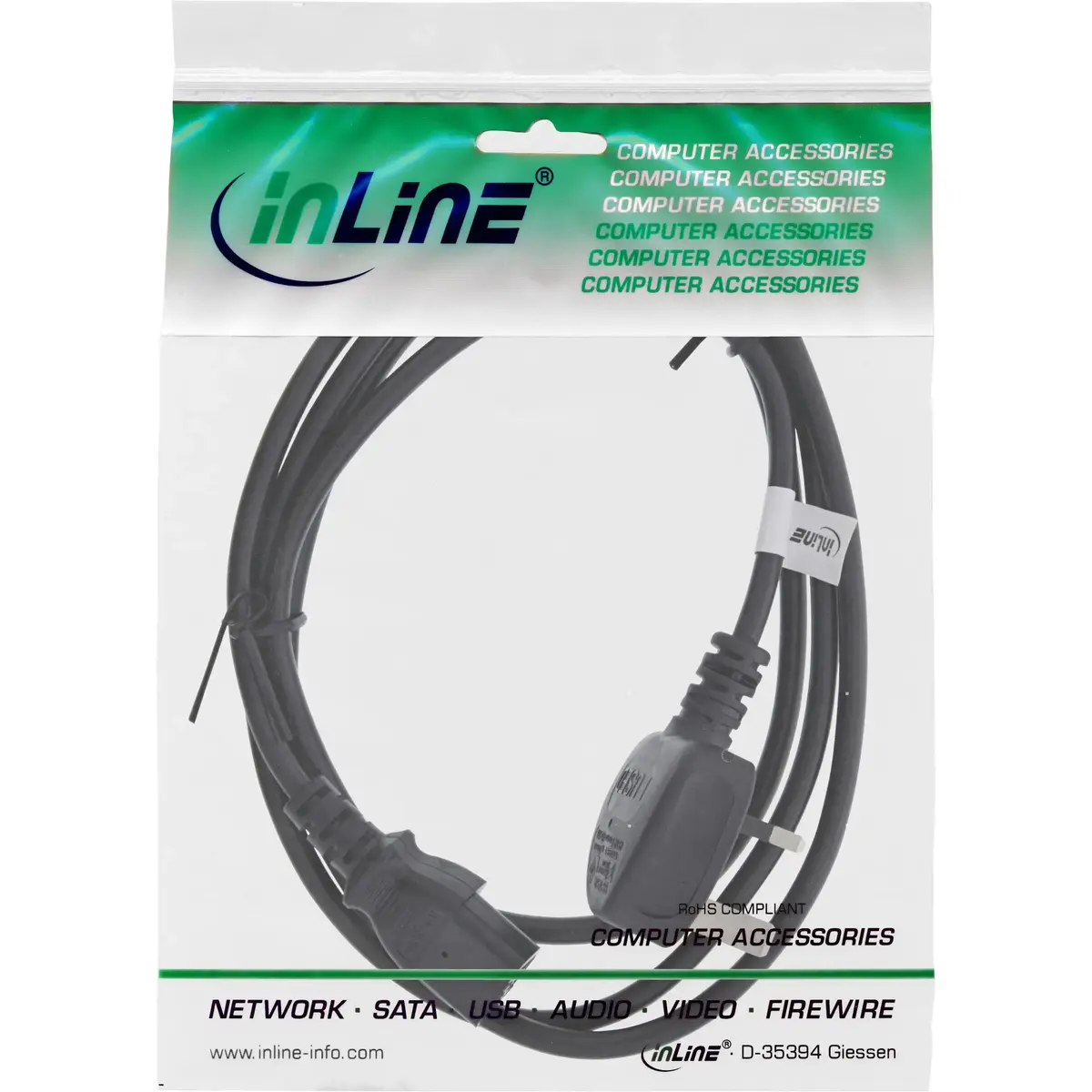 InLine Power Cable BS 1363 to C13 Photo 2