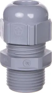 Lapp SKINTOP STR ISO M20x1.5 Cable Gland, Polyamide, Silver Grey, IP68/69, 4-9 mm Clamping Range
